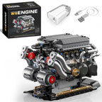 BseSparklion W16 Engine Building Blocks — 801 PCS STEM Model That Runs (Adults & Teens 8+)