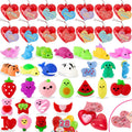 Budbof 28-Pack Valentines Day Gifts for Kids – Mochi Squishies with Cards & Party Favors