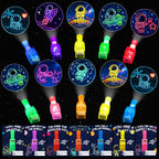 Budbof 28-Pack Valentines LED Finger Lights with Cards | Classroom Party Favors