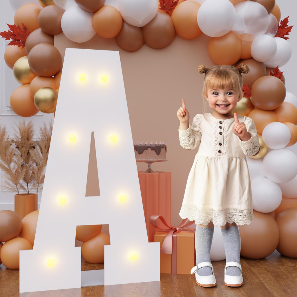 Bugame 3FT Marquee Letters – Large Light Up A Letter for Birthday, Wedding & More