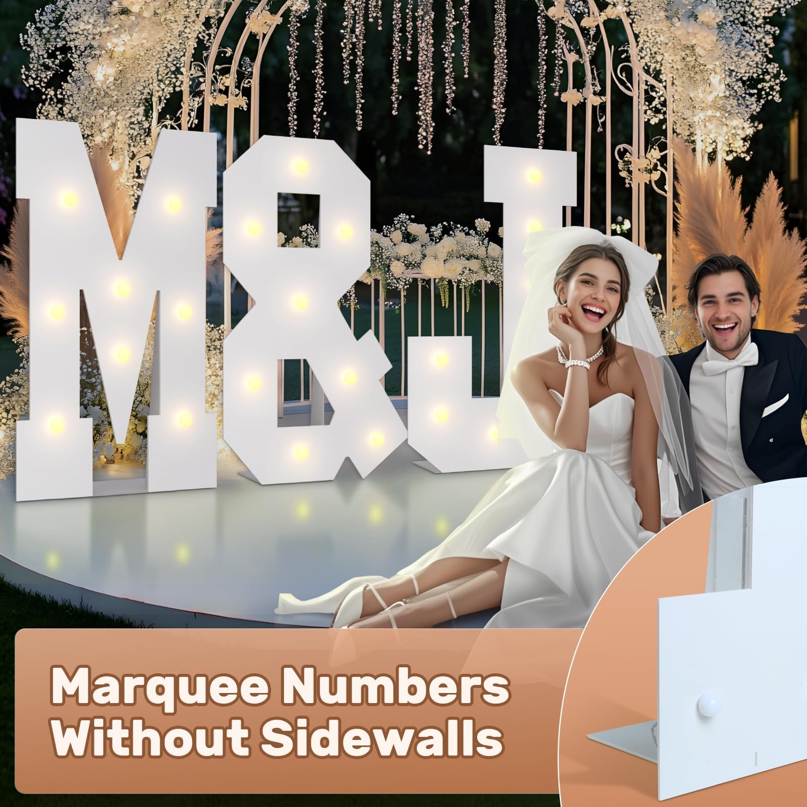 Bugame 3FT Marquee Letters – Large Light Up A Letter for Birthday, Wedding & More