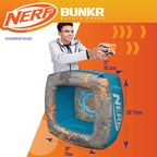BUNKR Battle Zones NERF Switch Chair & Footrest – Inflatable Gaming Seat with Target