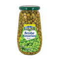 Burcu Canned Green Peas (Bezelye Konservesi) Premium Glass Jar, 570g