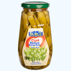Burcu Flower Okra Canned Baby Okra Cicek Bamya Jar 550g