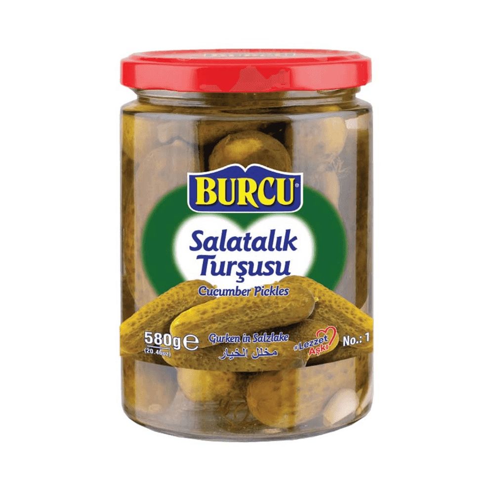 Burcu Traditional Turkish Cucumber Pickles Jar 580g