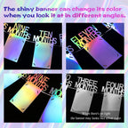 Buryeah 1st Birthday Photo Banner – Unicorn Milestones 0–12 Months