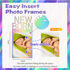 Buryeah 1st Birthday Photo Banner – Unicorn Milestones 0–12 Months