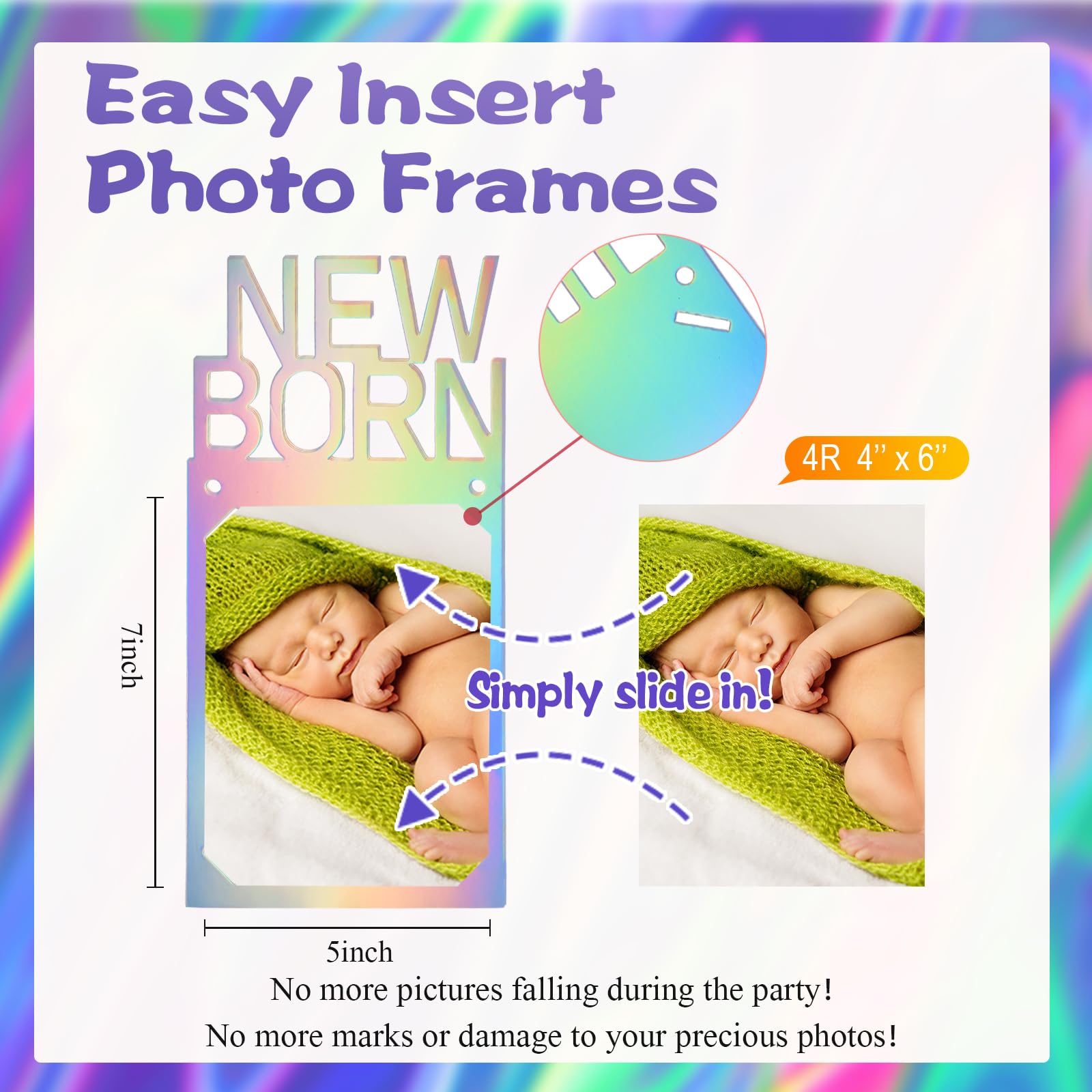 Buryeah 1st Birthday Photo Banner – Unicorn Milestones 0–12 Months