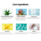 by.H Organic Aloe Vera Gel Bulk – 90 PCS (3 x 30) for Skin & Hair, Non-Greasy Moisturizer, Made in Korea