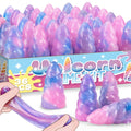BYONEBYE Unicorn Slime Kit – 36 Pack Non-Sticky & Stretchy Party Favors
