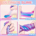 BYONEBYE Unicorn Slime Kit – 36 Pack Non-Sticky & Stretchy Party Favors
