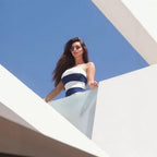 Summer New Arrival Fashionable Strap Contrast-Color Jumpsuit