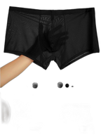 Thin Breathable Ice Silk U Convex Boxers for Men