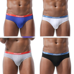 4 Pack Modal U Convex Pouch Seamless Briefs for Men