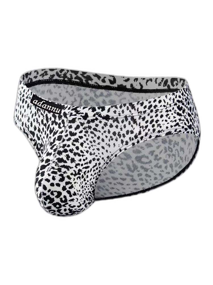 Men’s Sexy Leopard Print Pouch Briefs