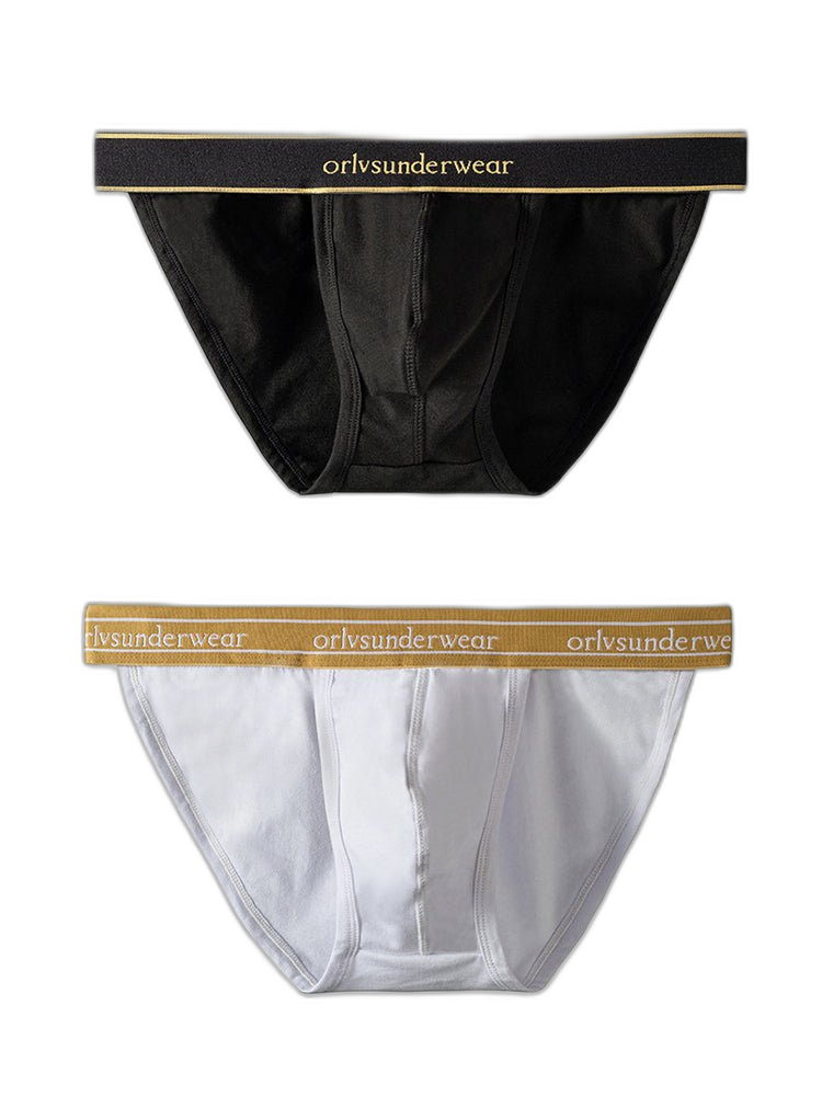 2 Pack Men's U-Pouch Gym Fitness Breathable Cotton Briefs