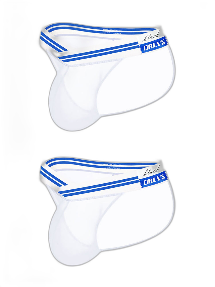 2-pack Men's Sexy Semi-transparent Mesh Briefs