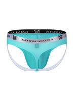 3 Pack Men's Mesh Thong with Stretch & Breathable 3D Support Pouch
