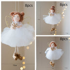 Christmas Winter Mesh Angel Big Eyes Girl Pendant