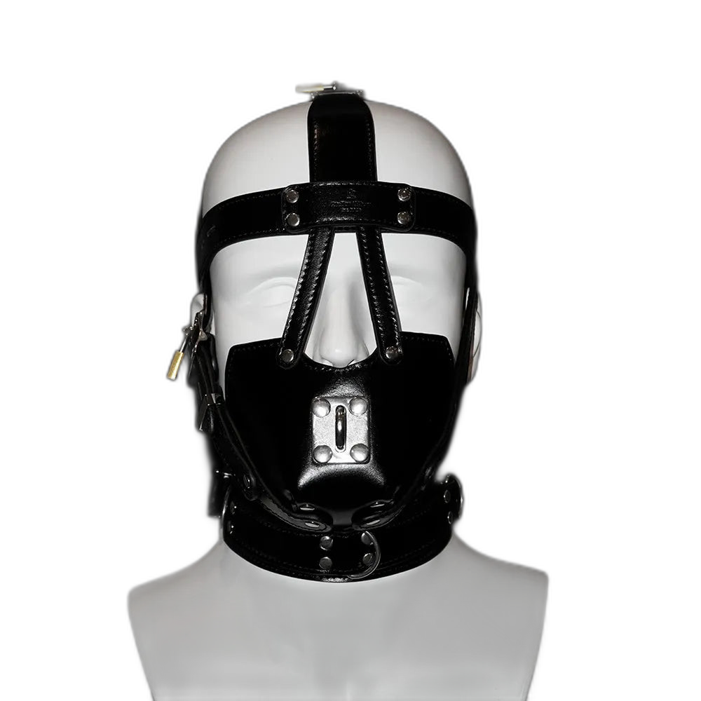 Tumbled Leather Muzzle Harness