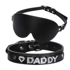 Kinky Eye Mask Blindfold + Collar Choker