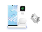 3-in-1 Wireless Charging Station - Fast Charge for iPhone, Apple Watch & AirPods | 15W Qi Charger Stand