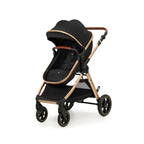 Kinderkraft Esme 3-in-1 Travel System with Mink Pro Car Seat - Pure Black