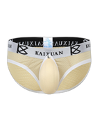 2 Pack Men's Sexy Mesh Front Opening Sponge Coaster Briefs