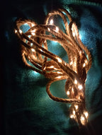 GRESONIC HEMP ROPE WITH LIGHTS WITH TIMER for camping, Christmas and more