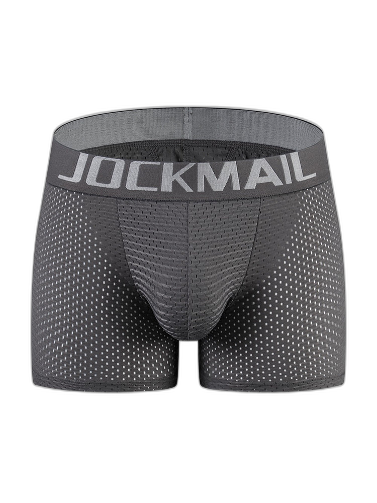 Sponge Cushion Mesh Buttock Boxer Briefs