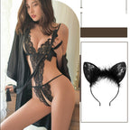 Underwear Women's Sense Sleeping Clothes Convenient Temptation Open Crotch Uniform