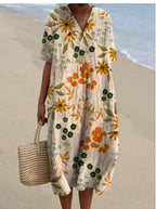 Women's Comfortable Loose Printed Long Dress