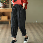 Retro Corduroy Harlan Pants Female