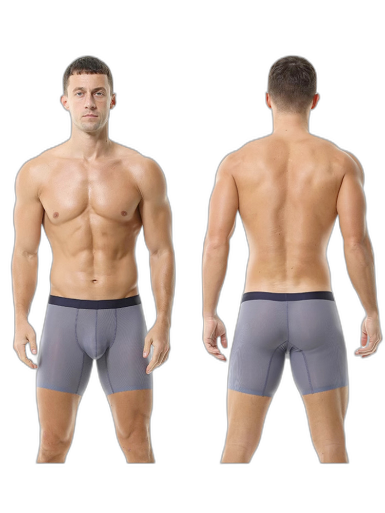 2 Pack Men’s Breathable Athletic Mesh Boxer Briefs