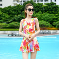 Foreign Trade Covering Belly Thin One-piece Swimsuit