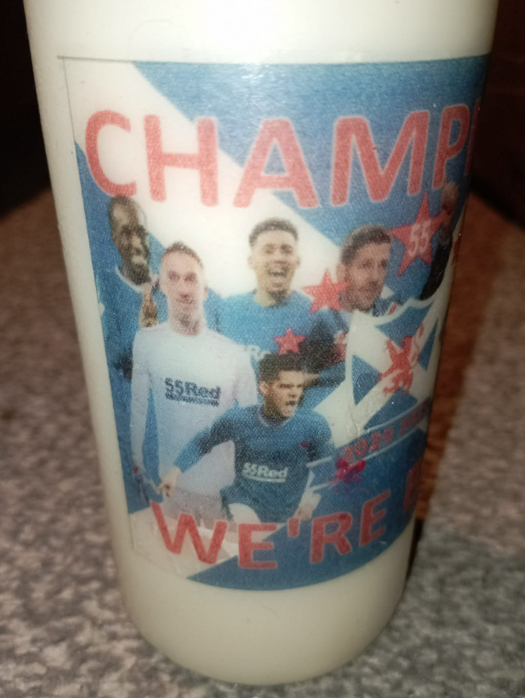 RANGERS FC CHAMPIONS CANDLE