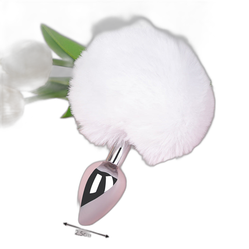 Lola - Bunny Tail Butt Plug - Metal Butt Plug - Anal Sex Toy