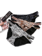2-pack Men's Snake Print Hollow Briefs