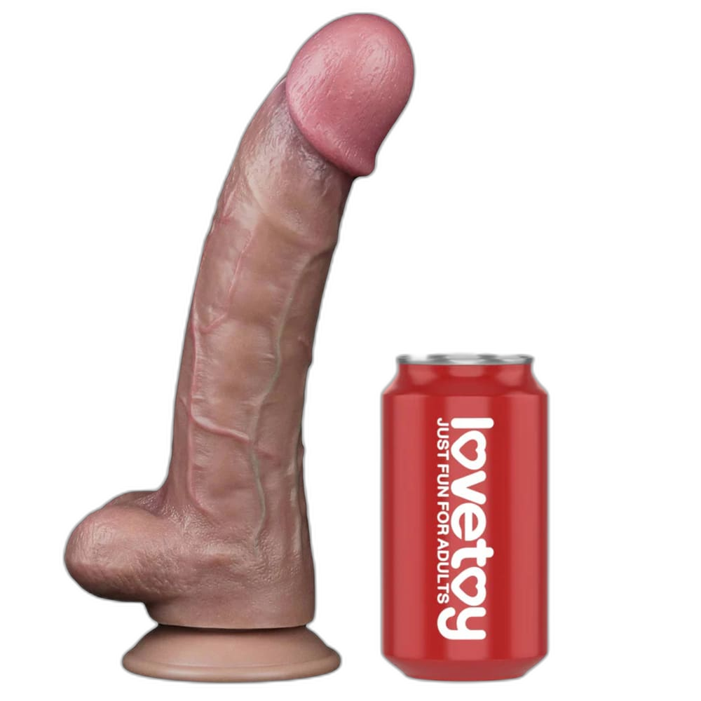 KingCurve - 10.5 Inch Realistic Dual Density Dildo - Curve Dildo