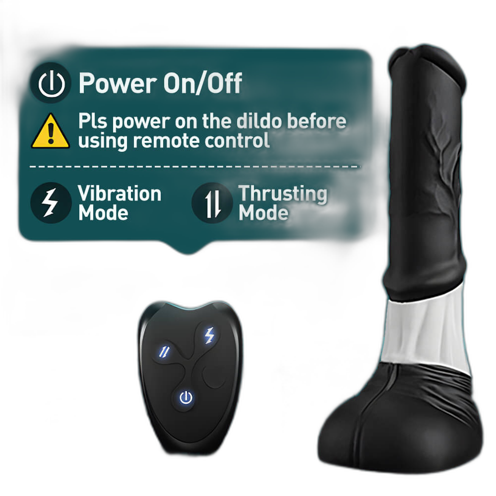Thundr - 11.8 Inch Centaur Dildo – Thrusting & Vibrating Fantasy Dildo