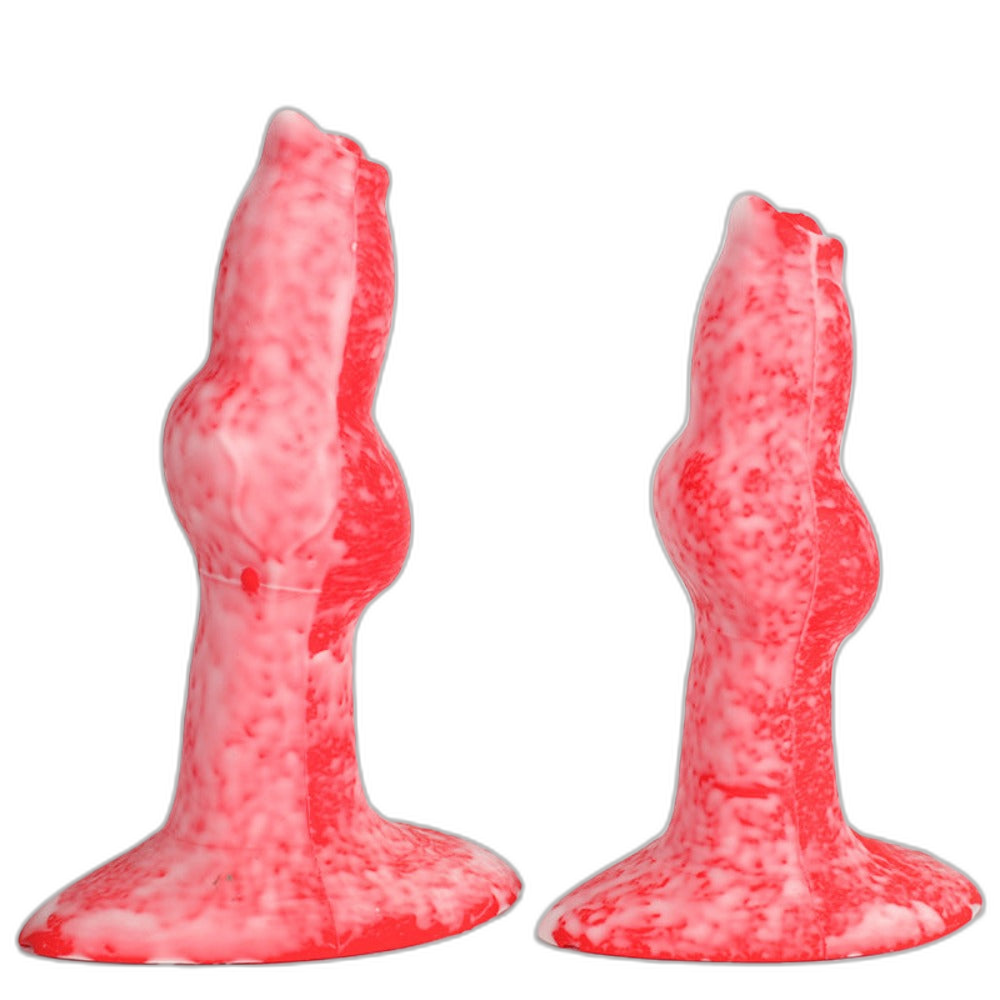 Shooter - 6-7 Inch Penis Sleeve With Harness - Knotted Cock Extender