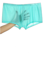 Thin Breathable Ice Silk U Convex Boxers for Men
