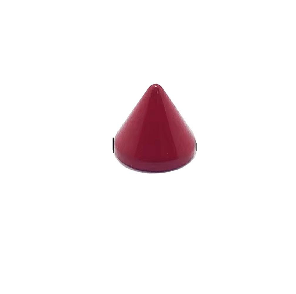 Metal Pup Hood Spikes 10 Pack Red 8x7.5mm
