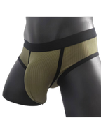 3 Pack Men's Seamless Comfort Large Supportive Pouch Sexy Low-Rise Briefs