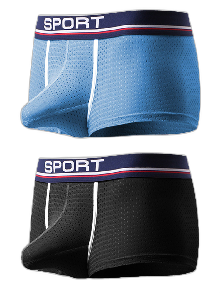 2 Pack Breathable Separate Pouch Boxer Briefs
