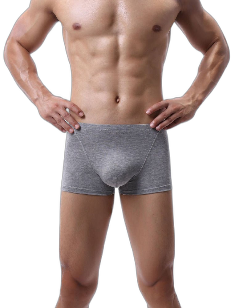 3-pack Men's Bamboo Fiber U-pouch Boxer Briefs