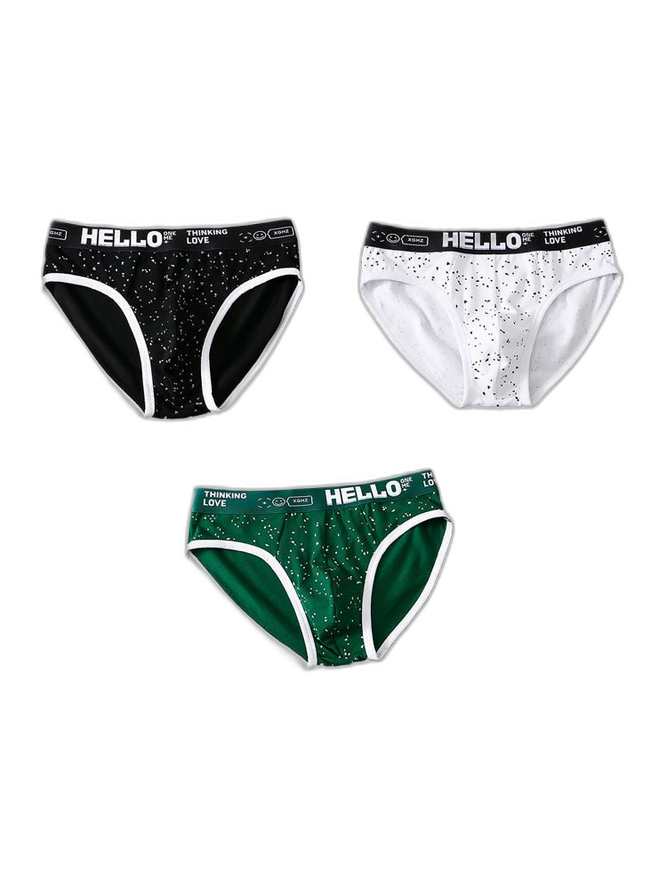3 Pack Men's Low-Rise Cotton Briefs