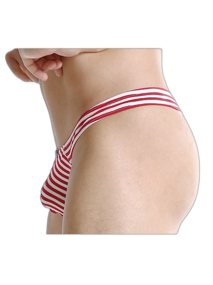 3 Pack Men's Striped Trendy Cooling Touch Day-Long Comfort Firm Support Thongs