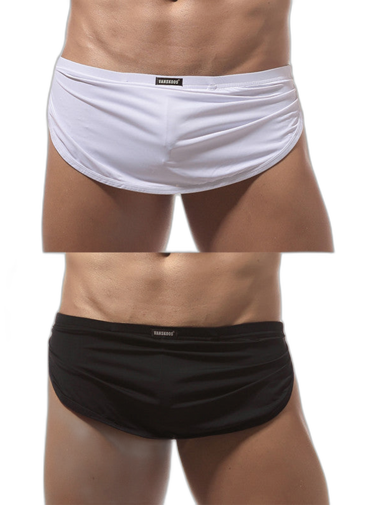 Men's Sexy Side Split  Boxers With Support Pouch