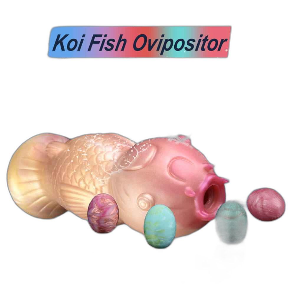 Koi - 8.8 Inch Ovipositor Dildo - Egg Sex Toy - Egg Laying Kink